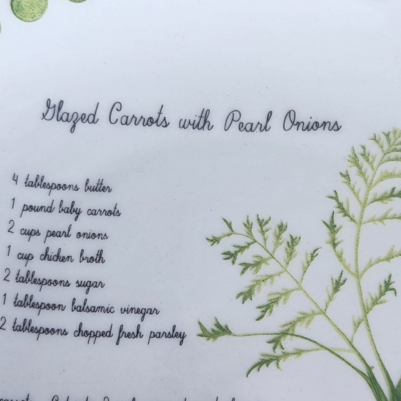 Carrot Recipe Plate American Atelier At Home 8 inch Fresh 5471 Porcelain - Picture 7 of 9